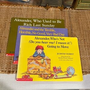 Set of 3 Alexander & The Terrible Horrible No Good Very Bad Day Paperback Books